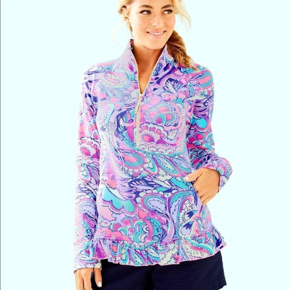 Killian popover pink tropics mermaids call NWT  lilly pulitzer various sizes - Picture 5 of 8